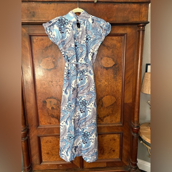 GUC Derek Lam Collective- Linen Blend Midi Dress. Size IT 38 or US 0 - Picture 7 of 16